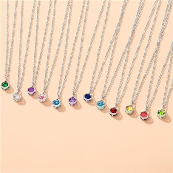 Simplicity Red CZ Teardrop Jewelry Set–Necklace and Earrings Set Evening or Work - Picture 5 of 7